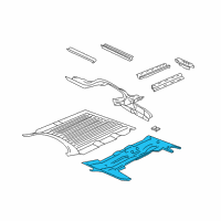 OEM 1996 Chevrolet Express 2500 Panel-Front Floor Diagram - 15769634