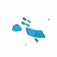 OEM 2007 Toyota Camry Combo Lamp Assembly Diagram - 81560-06240