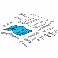 OEM 2020 Chevrolet Tahoe Front Floor Pan Diagram - 20939873