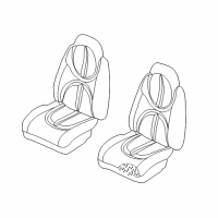 OEM 2002 Dodge Durango Front Seat Passenger Cushion (Includes Cover, Pad, Recliner) Diagram - XB621DVAA