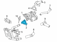 OEM Kia Sorento Filter Gasket-Lp EGR Diagram - 284932M800