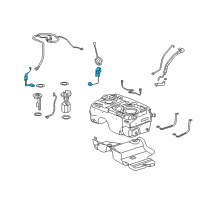 OEM Saturn Vue Fuel Gauge Sending Unit Diagram - 19256248