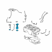 OEM Saturn Vue Fuel Tank Fuel Pump Module Kit (W/O Fuel Level Sensor) Diagram - 19180441