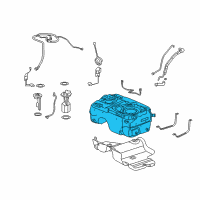 OEM 2009 Saturn Vue Fuel Tank Diagram - 25910570