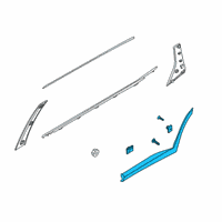 OEM Hyundai GARNISH Assembly-RR Dr Side LH Diagram - 87731-S8200