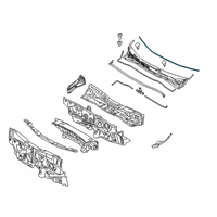 OEM 2020 Kia Sedona Strip-Cowl Top Cover Diagram - 86152A9000