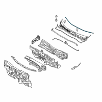 OEM 2019 Kia Sedona Strip-Cowl Top Cover Diagram - 86152A9000