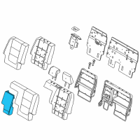 OEM 2019 Ford Police Interceptor Utility Armrest Assembly Diagram - FB5Z-7867112-AA