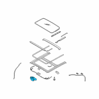 OEM 2006 Hyundai Accent Motor Assembly-Sunroof Diagram - 81631-1E000