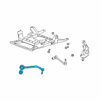 OEM 2014 Chevrolet Camaro Front Lower Control Arm Assembly Front Diagram - 92236899