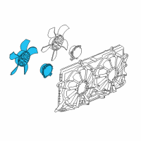 OEM Chevrolet Fan Motor Diagram - 84390613