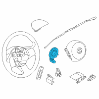 OEM Nissan Versa Note Clock Spring Steering Air Bag Wire Diagram - 25554-3SH0A
