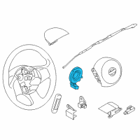 OEM 2017 Nissan Versa Note Clock Spring Steering Air Bag Wire Diagram - 25554-3SH0A