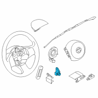 OEM 2012 Nissan Versa Sensor-Air Bag, Front Center Diagram - 98581-1EA0A