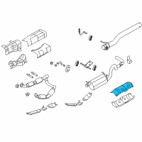 OEM 2008 Ford E-150 Converter Shield Diagram - 7C2Z-5E258-AA