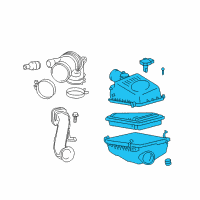 OEM 2011 Scion tC Air Cleaner Assembly Diagram - 17700-36211