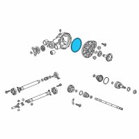 OEM 2018 Cadillac CT6 Differential Cover Gasket Diagram - 23417962