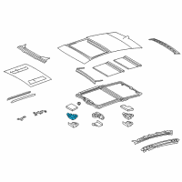 OEM 2019 Lexus LS500 Gear Assembly, Sliding Roof Diagram - 63260-50100