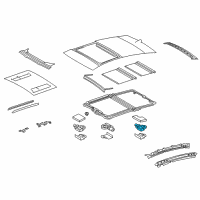 OEM 2019 Lexus LS500 Gear Assembly, Sliding Roof Diagram - 63260-50120