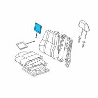 OEM 2017 Jeep Grand Cherokee Pad-Seat Back Diagram - 68138265AB