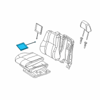 OEM 2014 Jeep Grand Cherokee Pad-Seat Cushion Diagram - 68206429AC