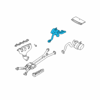 OEM 2004 Chevrolet Corvette Exhaust Muffler Assembly (W/ Tail Pipe) (RH Proc) Diagram - 10318353