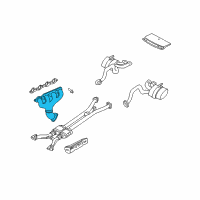 OEM Chevrolet Corvette Engine Exhaust Manifold Assembly-RH Diagram - 12562639