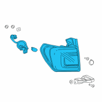 OEM 2017 GMC Acadia Tail Lamp Diagram - 84709444