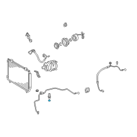 OEM Toyota Matrix Liquid Line Seal Diagram - 90099-14122