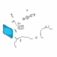 OEM 2005 Toyota Matrix Condenser Diagram - 88460-AZ006