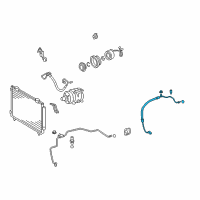 OEM 2004 Toyota Matrix Suction Hose Diagram - 88712-02220