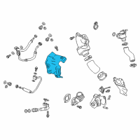 OEM 2019 Cadillac CT6 Heat Shield Diagram - 12651840