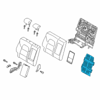 OEM 2018 Kia Sportage Heater-Rear Seat Back Diagram - 89360D9000