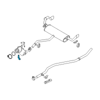 OEM 2013 BMW 740Li xDrive Holder Catalytic Converter Near Engine Diagram - 18-20-7-610-689