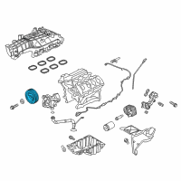 OEM 2022 Ford Explorer Pulley Diagram - HL3Z-6312-A