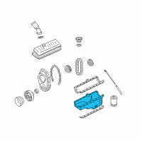 OEM 2007 Chevrolet Express 1500 Oil Pan Diagram - 12597153