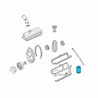 OEM Oldsmobile Filter Change Maintenance Kit Diagram - 25070792
