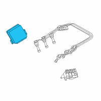 OEM 2001 Hyundai Sonata Engine Control Module Unit Diagram - 39109-37001