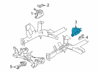 OEM Hyundai Kona Transmission Mounting Bracket Assembly Diagram - 21830-J9000