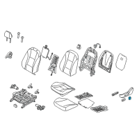 OEM 2014 Hyundai Sonata Knob-Front Power Seat Recliner Diagram - 88198-3X100-RY