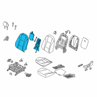 OEM Hyundai Elantra GT Heater-Front Seat Back Driver Diagram - 88390-A5600