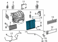 OEM Toyota Highlander Evaporator Core Diagram - 88501-06380