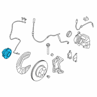 OEM 2021 BMW 330e xDrive Wheel Hub With Bearing Diagram - 31-20-6-871-193