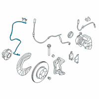 OEM BMW 330i PULSE GENERATOR DSC, FRONT Diagram - 34-52-6-862-804