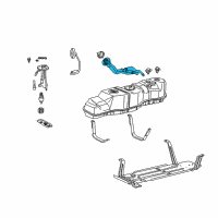 OEM 2000 Ford F-150 Filler Pipe Diagram - 1L3Z-9034-DA