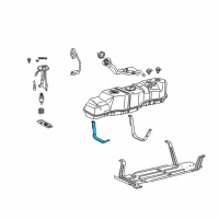 OEM Ford F-150 Heritage Support Strap Diagram - XL3Z-9054-AA