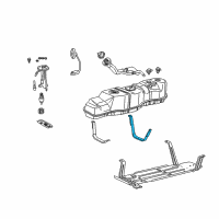 OEM 2002 Lincoln Blackwood Support Strap Diagram - F75Z-9054-GA