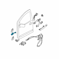 OEM 2009 Nissan Xterra Check Link Assembly Front Door Diagram - 80430-9BG0A