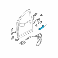 OEM 2019 Nissan NV1500 Outside Handle Grip Diagram - 80640-ZS05A