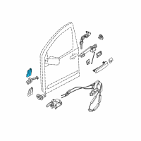 OEM 2018 Nissan Frontier Hinge Assy-Front Door Diagram - 80400-ZP80A